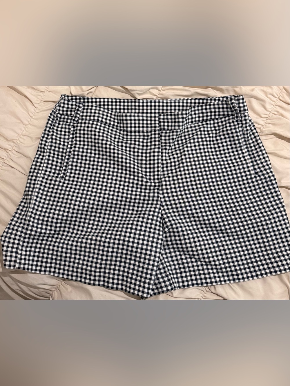 Anne Klein Black and White Gingham Piece with Gold Accent